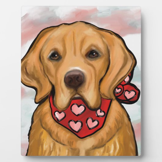 ゴールデンレトリバー フォトプラーク (正面)