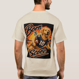 ゴールデンレトリバー フットボール Born To Score Tシャツ