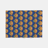 ゴールデンレトリバー フリースブランケット (正面(横))