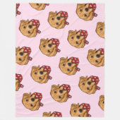 ゴールデンレトリバー フリースブランケット (正面)