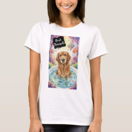 ゴールデンレトリバー ベストフレンド ドッグTシャツ Tシャツ