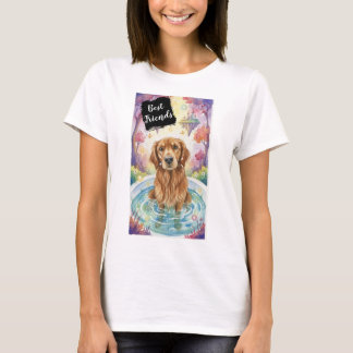 ゴールデンレトリバー ベストフレンド ドッグTシャツ Tシャツ