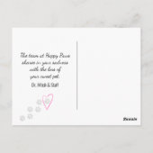 ゴールデンレトリバー ペット シンパシー 喪失 ポストカード (裏面)