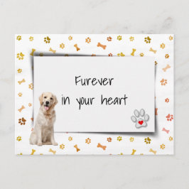 ゴールデンレトリバー ペット 死別 追悼 ポストカード