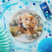 ゴールデンレトリバー ペーパープレート (パーティー)