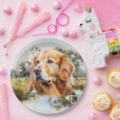 ゴールデンレトリバー ペーパープレート (パーティー)