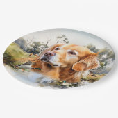 ゴールデンレトリバー ペーパープレート (アングル)