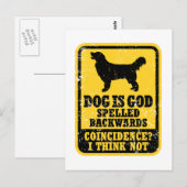 ゴールデンレトリバー ポストカード (正面/裏面)