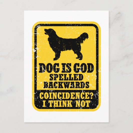 ゴールデンレトリバー ポストカード (正面)