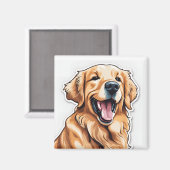 ゴールデンレトリバー マグネット (正面/裏面)