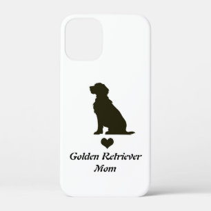 ゴールデンレトリバー ママ シルエット ハート Tシャツ 犬 iPhone 12 MINI ケース