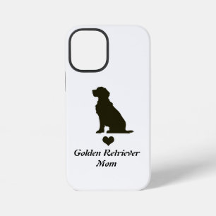ゴールデンレトリバー ママ シルエット ハート Tシャツ 犬 iPhone 12 MINIケース