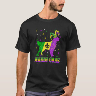ゴールデンレトリバー マルディグラ カーニバル 道化師 ビー Tシャツ
