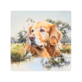 ゴールデンレトリバー メタルプリント