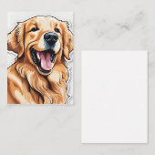 ゴールデンレトリバー | メッセー空白のジ ノートカード (正面/裏面)