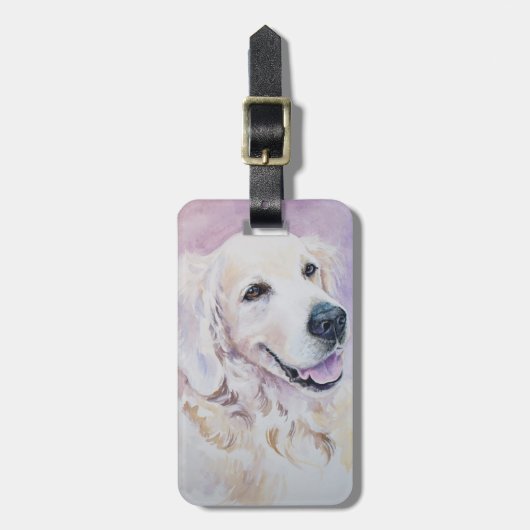 ゴールデンレトリバー ラゲッジタグ (正面縦)