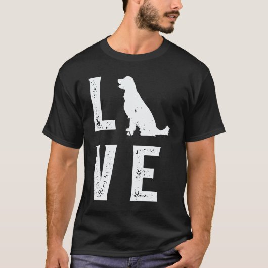 ゴールデンレトリバー ラブ 1 Tシャツ (正面)