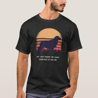 ゴールデンレトリバー レトロデザイン 7 Tシャツ