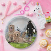 ゴールデンレトリバー – 優秀な狩り犬 ペーパープレート (パーティー)