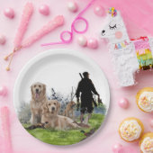 ゴールデンレトリバー – 優秀な狩り犬 ペーパープレート (パーティー)