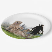 ゴールデンレトリバー – 優秀な狩り犬 ペーパープレート (アングル)