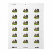 ゴールデンレトリバー – 優秀な狩り犬 ラベル (フルシート)