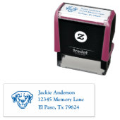 ゴールデンレトリバー |名前と差出人住所 セルフインキングスタンプ (インサイチュ)