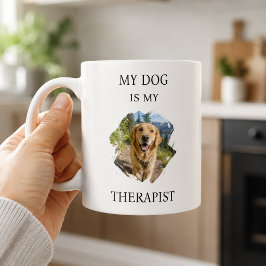 ゴールデンレトリバー 愛犬は私のセラピスト 写真 コーヒーマグカップ