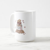 ゴールデンレトリバー 抗うつ薬 | 子犬セラピー コーヒーマグカップ (正面左)