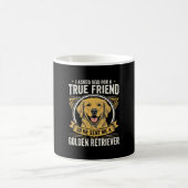 ゴールデンレトリバー 本当の友達 犬 コーヒーマグカップ (中央)