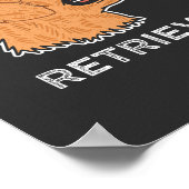 ゴールデンレトリバー – 検索しなストップい ポスター (角)