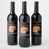 ゴールデンレトリバー – 検索しなストップい ワインラベル (ボトル)