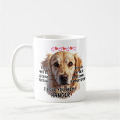 ゴールデンレトリバー、犬の名前の追加、変更文字 コーヒーマグカップ (左)