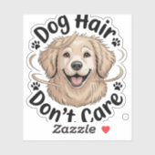 ゴールデンレトリバー 犬の毛は気にしない 面白い引用 シール (シート)