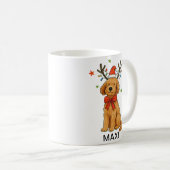 ゴールデンレトリバー 犬 クリスマス コーヒーマグカップ (正面右)