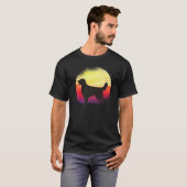 ゴールデンレトリバー 犬 レトロ 1 Tシャツ (正面フル)