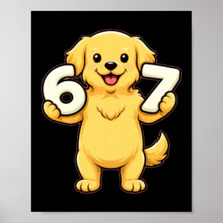 ゴールデンレトリバー 犬 数学教師 6 7 ポスター
