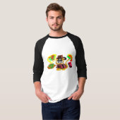 ゴールデンレトリバー 秋 Tシャツ (正面フル)