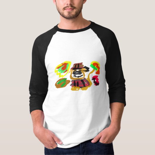 ゴールデンレトリバー 秋 Tシャツ (正面)