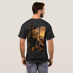 ゴールデンレトリバー 空港旅行者Tシャツ Tシャツ