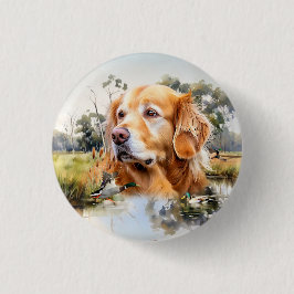 ゴールデンレトリバー 缶バッジ