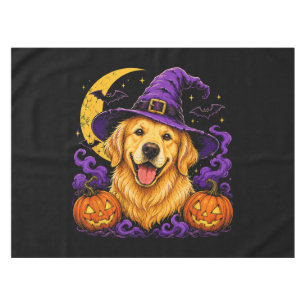 ゴールデンレトリバー 魔女 ハロウィン 犬好き テーブルクロス