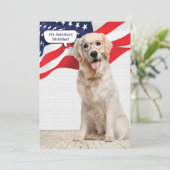 ゴールデンレトリバー 4th of July 招待状 (スタンド正面)