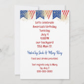 ゴールデンレトリバー 4th of July 招待状 (裏面)