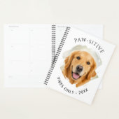 ゴールデンレトリバー Paw-sitive vibes 写真 2027 プランナー手帳 (ディスプレー)