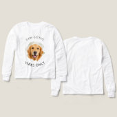 ゴールデンレトリバー Paw-sitive Vibes Only 写真 ギャル (デザイン 正面&背面)