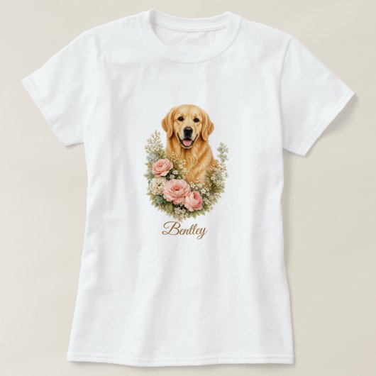 ゴールデンレトリバー Tシャツ (デザイン正面)