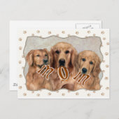 ゴールデンレトリバーMOMギフト ポストカード (正面/裏面)