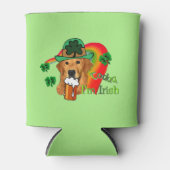 ゴールデンレトリバーSt patricks dayギフト 缶クーラー (正面)