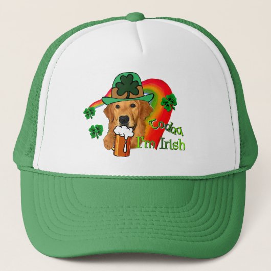 ゴールデンレトリバーSt patricks day キャップ (正面)
